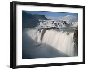 The Hvita River Roars Over Gullfoss Waterfall, Iceland-Don Grall-Framed Photographic Print