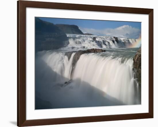 The Hvita River Roars Over Gullfoss Waterfall, Iceland-Don Grall-Framed Photographic Print