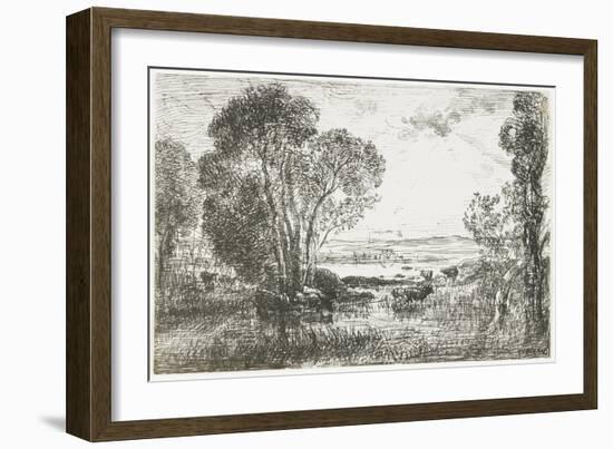 The Hydraulic Engine, 1862-Charles Francois Daubigny-Framed Giclee Print