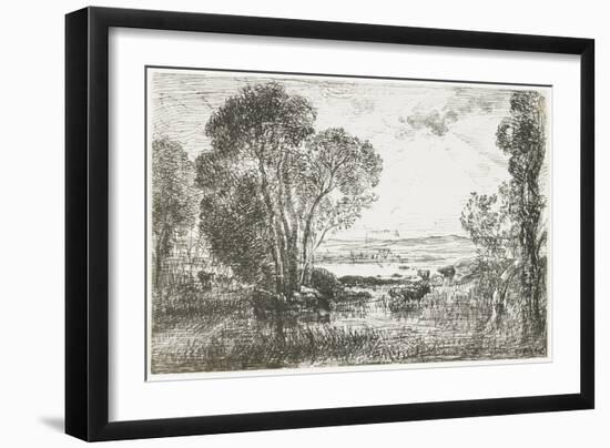 The Hydraulic Engine, 1862-Charles Francois Daubigny-Framed Giclee Print