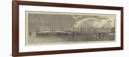The Hydraulic Lift Graving Dock at Bombay-null-Framed Giclee Print