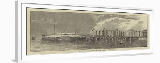 The Hydraulic Lift Graving Dock at Bombay-null-Framed Giclee Print