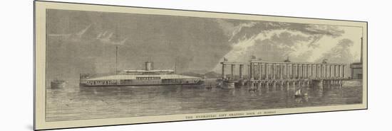 The Hydraulic Lift Graving Dock at Bombay-null-Mounted Giclee Print