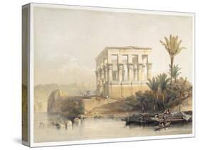 The Hypaethral Temple at Philae, called the Bed of Pharaoh, Egypt, 1849-David Roberts-Stretched Canvas