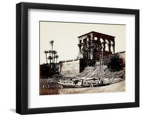 The Hypaethral Temple, Philae, Egypt, 1857 (Albumen Print from Wet-Collodion Negative)-Francis Frith-Framed Giclee Print