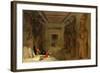 The Hypostyle Hall of the Great Temple at Abu Simbel, Egypt, 1849 (Oil on Panel)-David Roberts-Framed Giclee Print