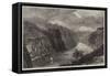 The I-Chang Gorge, on the Upper Yang-Tze-Kiang, China-null-Framed Stretched Canvas