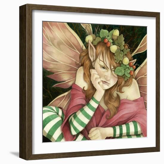 The I'm Bored Fairy-Linda Ravenscroft-Framed Giclee Print