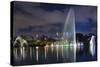 The Ibirapuera Park Fountain, Sao Paulo.-Jon Hicks-Stretched Canvas