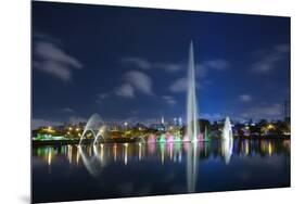 The Ibirapuera Park Fountain, Sao Paulo.-Jon Hicks-Mounted Photographic Print