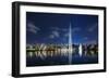 The Ibirapuera Park Fountain, Sao Paulo.-Jon Hicks-Framed Photographic Print