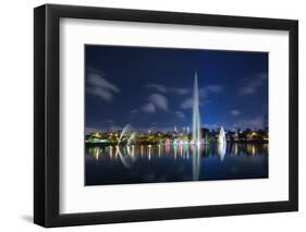 The Ibirapuera Park Fountain, Sao Paulo.-Jon Hicks-Framed Photographic Print