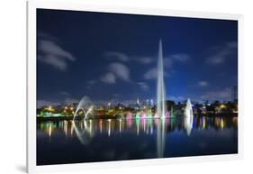 The Ibirapuera Park Fountain, Sao Paulo.-Jon Hicks-Framed Photographic Print