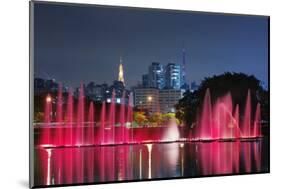 The Ibirapuera Park Fountain, Sao Paulo.-Jon Hicks-Mounted Photographic Print