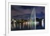 The Ibirapuera Park Fountain, Sao Paulo.-Jon Hicks-Framed Photographic Print