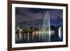 The Ibirapuera Park Fountain, Sao Paulo.-Jon Hicks-Framed Photographic Print