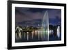 The Ibirapuera Park Fountain, Sao Paulo.-Jon Hicks-Framed Photographic Print