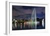 The Ibirapuera Park Fountain, Sao Paulo.-Jon Hicks-Framed Photographic Print