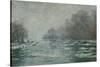 The Ice Breaking Near Vetheuil, 1880-Claude Monet-Stretched Canvas