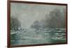 The Ice Breaking Near Vetheuil, 1880-Claude Monet-Framed Giclee Print