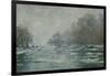 The Ice Breaking Near Vetheuil, 1880-Claude Monet-Framed Giclee Print