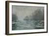 The Ice Breaking Near Vetheuil, 1880-Claude Monet-Framed Giclee Print