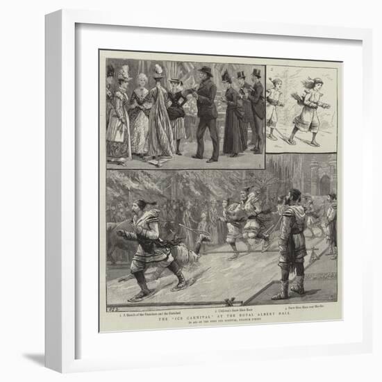 The Ice Carnival at the Royal Albert Hall-Charles Joseph Staniland-Framed Giclee Print