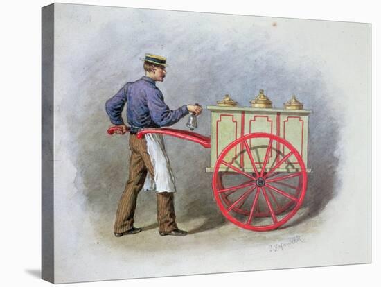 The Ice Cream Seller, 1895-Gustav Zafaurek-Stretched Canvas