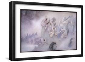 The Ice Fairies Arrive at Mother Careys Pool-Warwick Goble-Framed Art Print