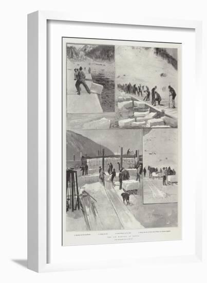 The Ice Harvest at Davos-Henry Charles Seppings Wright-Framed Giclee Print