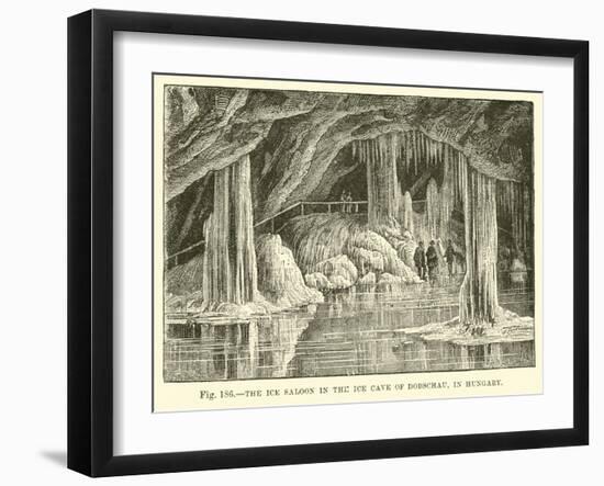 The Ice Saloon in the Ice Cave of Dobschau in Hungary-null-Framed Giclee Print