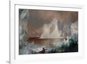 The Icebergs-Frederic Edwin Church-Framed Giclee Print