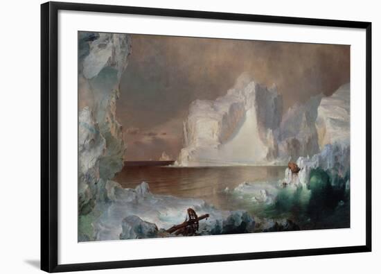 The Icebergs-Frederic Edwin Church-Framed Giclee Print