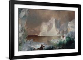 The Icebergs-Frederic Edwin Church-Framed Giclee Print