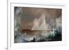 The Icebergs-Frederic Edwin Church-Framed Giclee Print