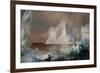 The Icebergs-Frederic Edwin Church-Framed Giclee Print