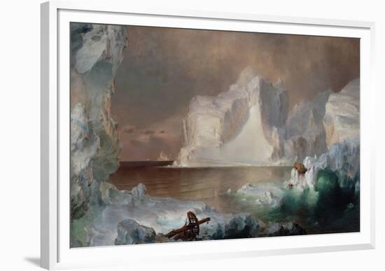 The Icebergs-Frederic Edwin Church-Framed Giclee Print