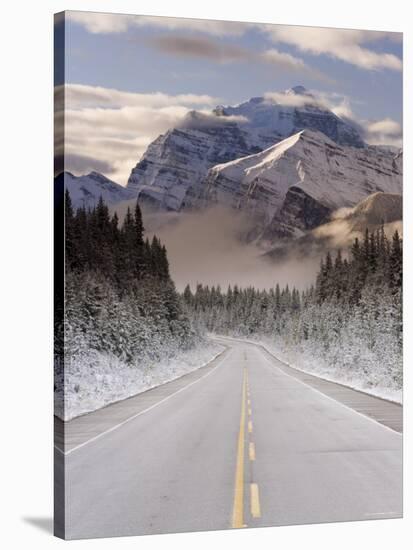 The Icefields Parkway, Banff-Jasper National Parks, Rocky Mountains, Canada-Gavin Hellier-Stretched Canvas