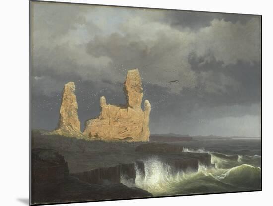 The Icelandic Coast, 1889-Johann Christian Ezdorf-Mounted Giclee Print