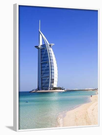 The Iconic Burj Al Arab Hotel, Jumeirah, Dubai, United Arab Emirates, Middle East-Amanda Hall-Framed Photographic Print