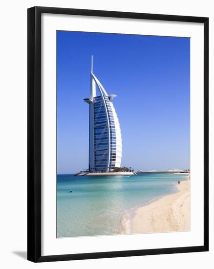 The Iconic Burj Al Arab Hotel, Jumeirah, Dubai, United Arab Emirates, Middle East-Amanda Hall-Framed Photographic Print