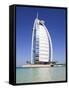 The Iconic Burj Al Arab Hotel, Jumeirah, Dubai, United Arab Emirates, Middle East-Amanda Hall-Framed Stretched Canvas