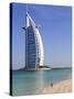 The Iconic Burj Al Arab Hotel, Jumeirah, Dubai, United Arab Emirates, Middle East-Amanda Hall-Stretched Canvas