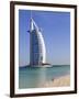 The Iconic Burj Al Arab Hotel, Jumeirah, Dubai, United Arab Emirates, Middle East-Amanda Hall-Framed Photographic Print