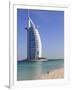 The Iconic Burj Al Arab Hotel, Jumeirah, Dubai, United Arab Emirates, Middle East-Amanda Hall-Framed Photographic Print