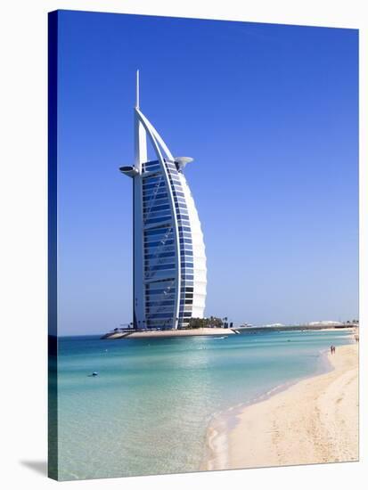 The Iconic Burj Al Arab Hotel, Jumeirah, Dubai, United Arab Emirates, Middle East-Amanda Hall-Stretched Canvas