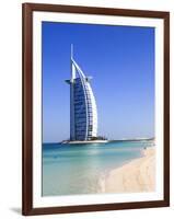 The Iconic Burj Al Arab Hotel, Jumeirah, Dubai, United Arab Emirates, Middle East-Amanda Hall-Framed Photographic Print