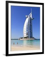 The Iconic Burj Al Arab Hotel, Jumeirah, Dubai, United Arab Emirates, Middle East-Amanda Hall-Framed Photographic Print