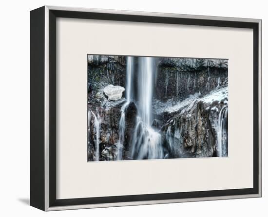 The Icy Part of the Waterfall-Trey Ratcliff-Framed Photographic Print