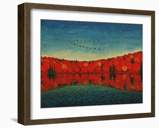 The Idea of Fall-John Newcomb-Framed Giclee Print